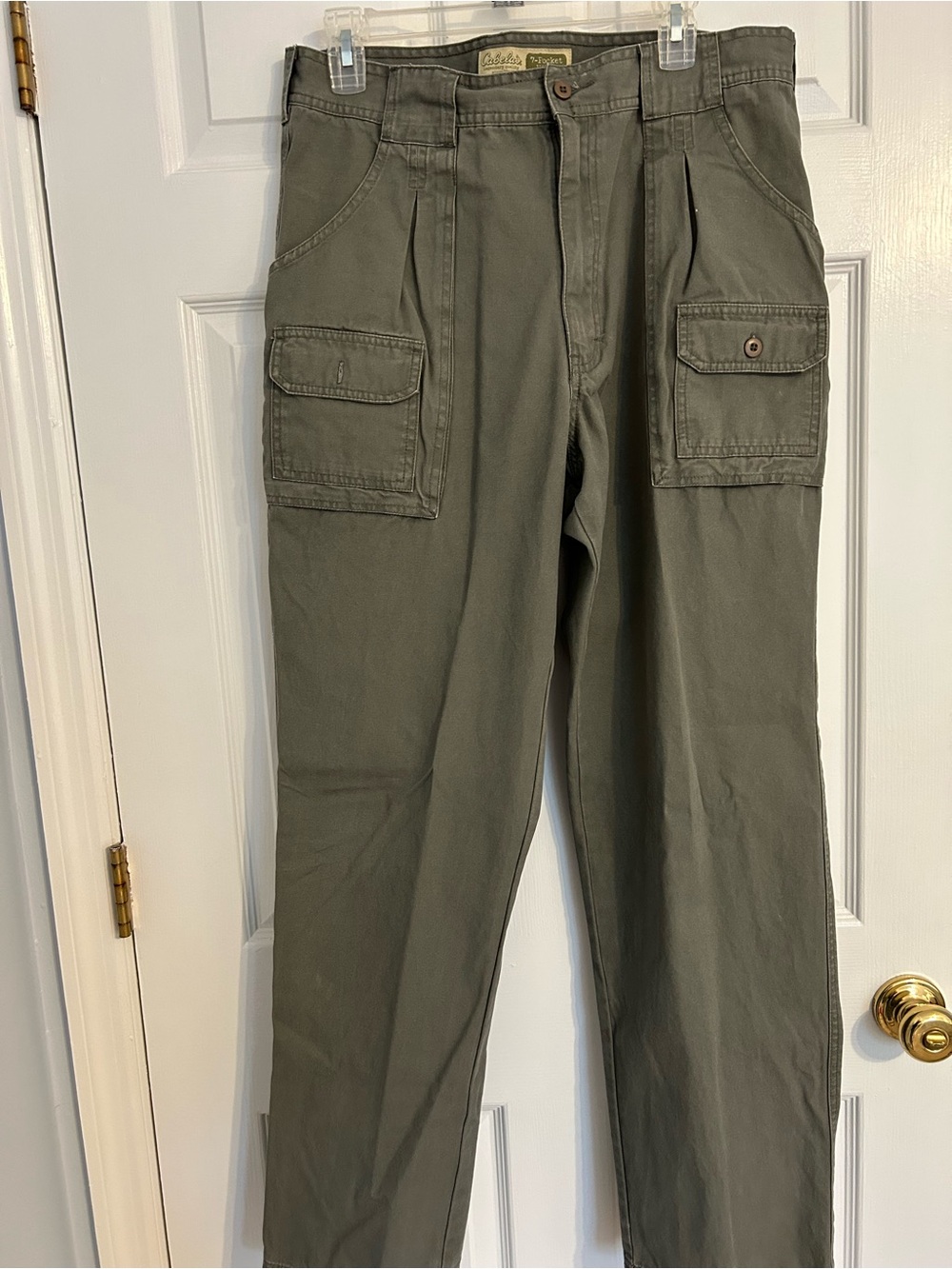 Cabela’s Mens Olive Green 7 Pocket Hiker Pants